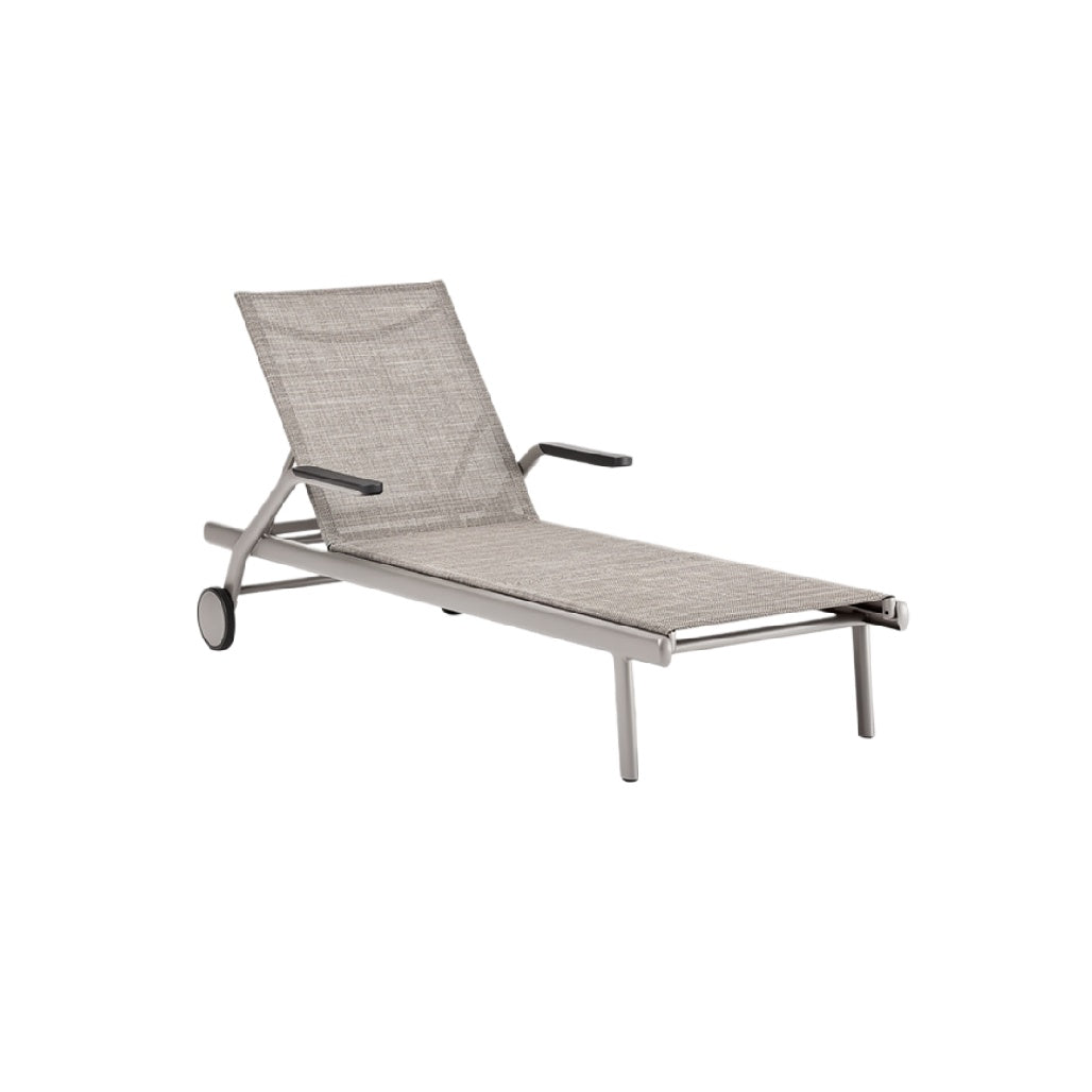 Sleek Modern Adjustable Lounge Chair with Wheels