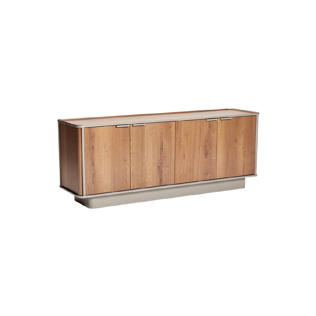 Stylish Wooden Sideboard with Sleek Metal Base